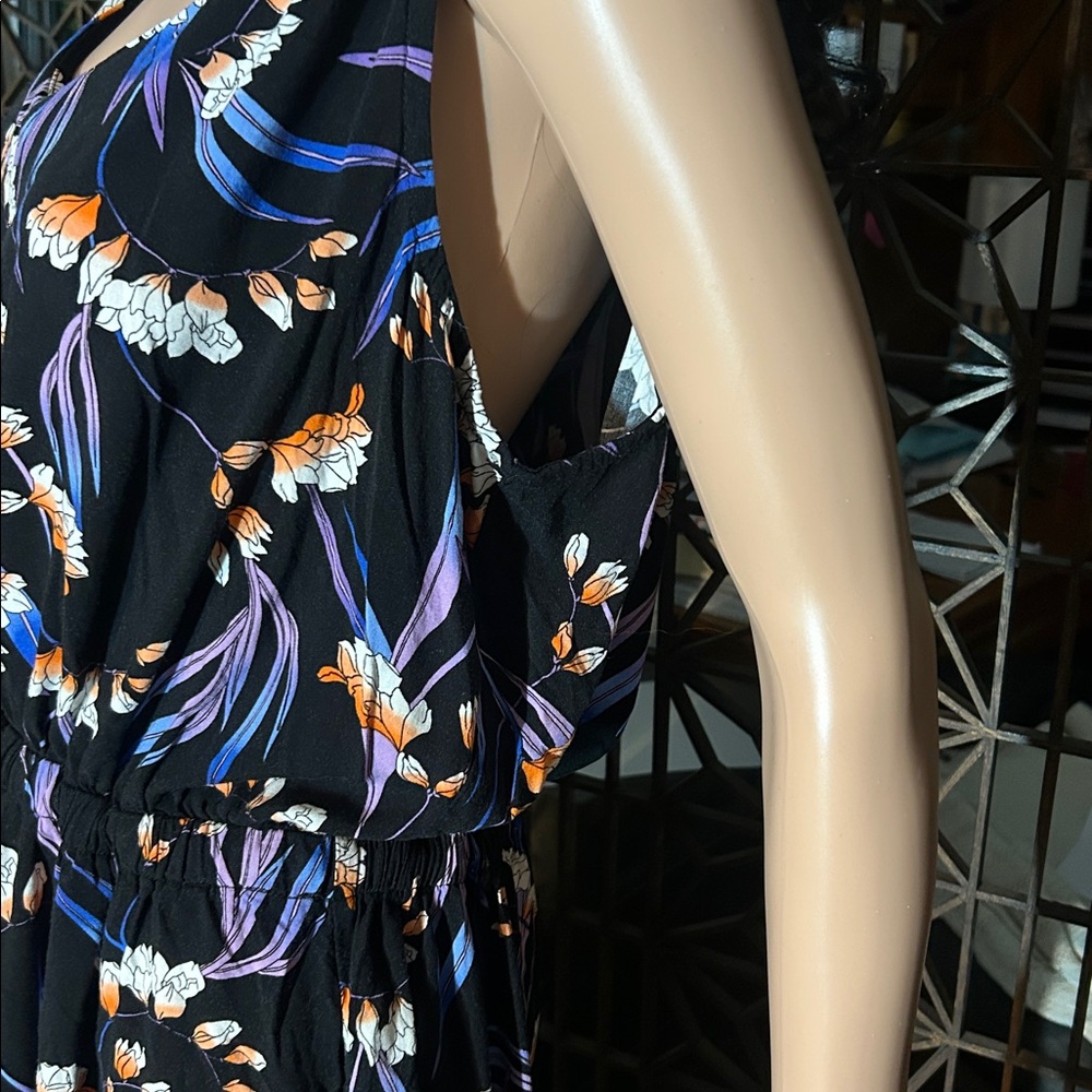 ANA SLEEVELESS TROPICAL MAXI DRESS XL - Picture 6 of 15